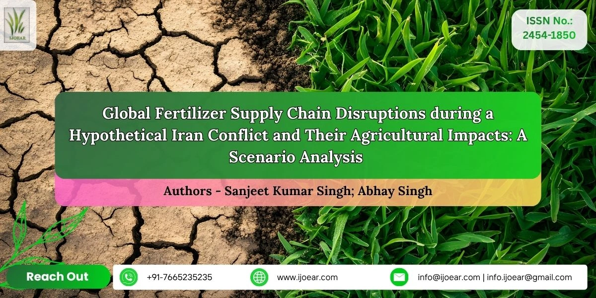 Global Fertilizer Supply Chain Disruptions during a Hypothetical Iran Conflict and Their Agricultural Impacts: A Scenario Analysis