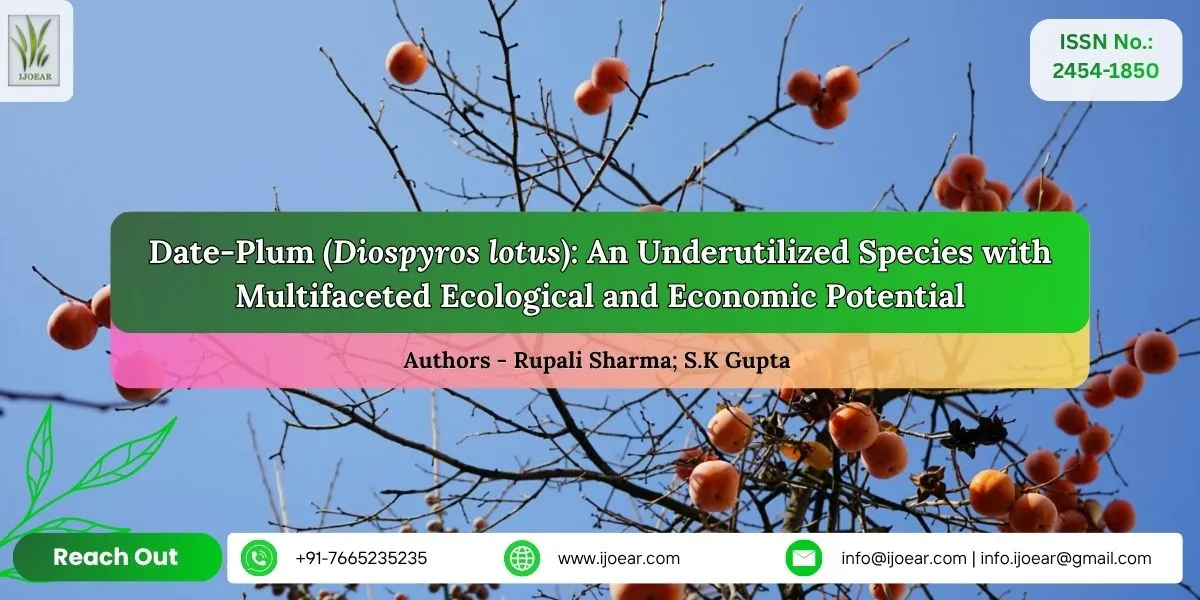 Date-Plum (Diospyros lotus): An Underutilized Species with Multifaceted Ecological and Economic Potential
