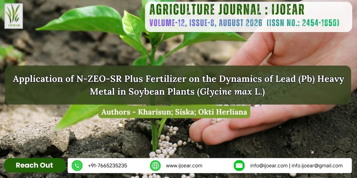 Application of N-ZEO-SR Plus Fertilizer on the Dynamics of Lead (Pb) Heavy Metal in Soybean Plants (Glycine max L.)