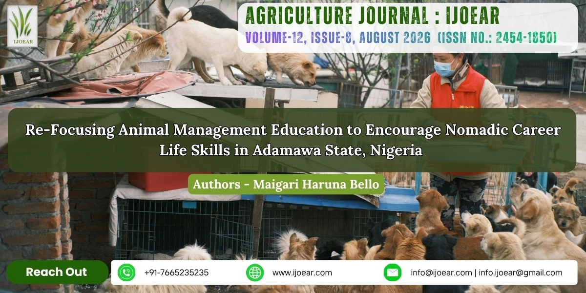 Re-Focusing Animal Management Education to Encourage Nomadic Career Life Skills in Adamawa State, Nigeria