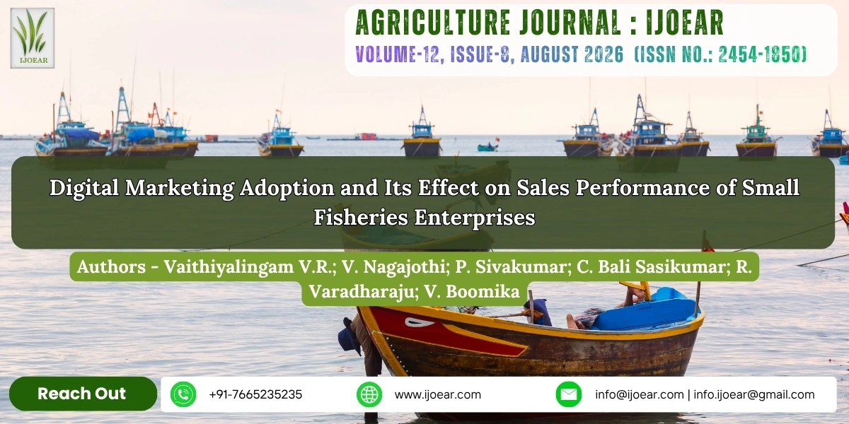 Digital Marketing Adoption and Its Effect on Sales Performance of Small Fisheries Enterprises