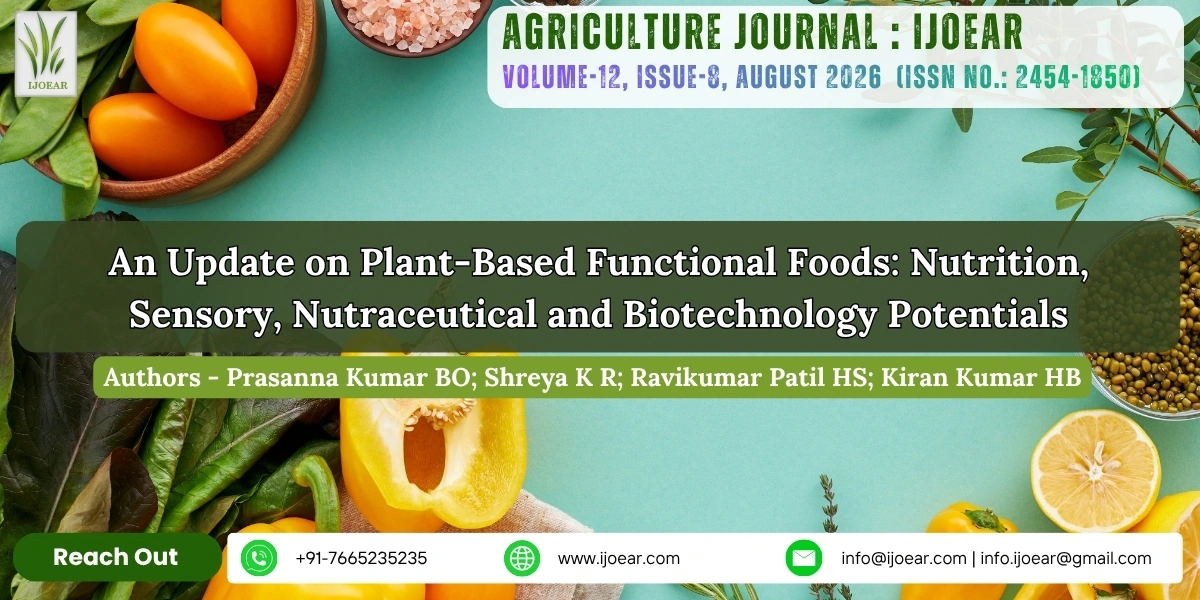 An Update on Plant-Based Functional Foods: Nutrition, Sensory,  Nutraceutical and Biotechnology Potentials