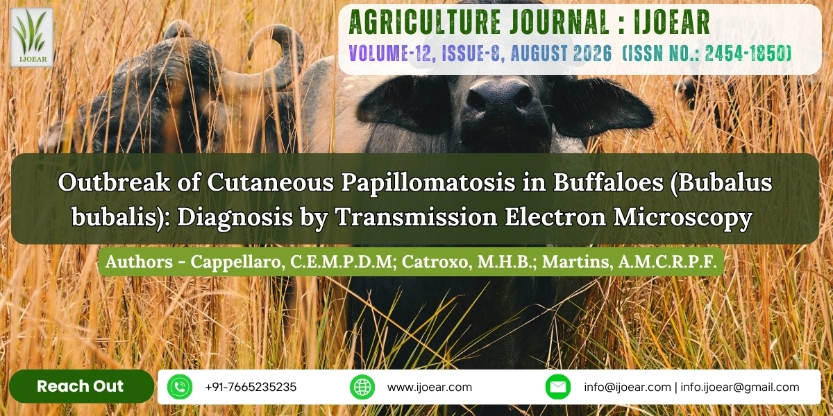Outbreak of Cutaneous Papillomatosis in Buffaloes (Bubalus bubalis): Diagnosis by Transmission Electron Microscopy