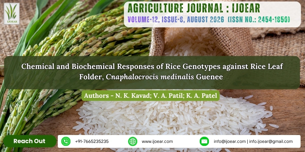 Chemical and Biochemical Responses of Rice Genotypes against Rice Leaf Folder, Cnaphalocrocis medinalis Guenee