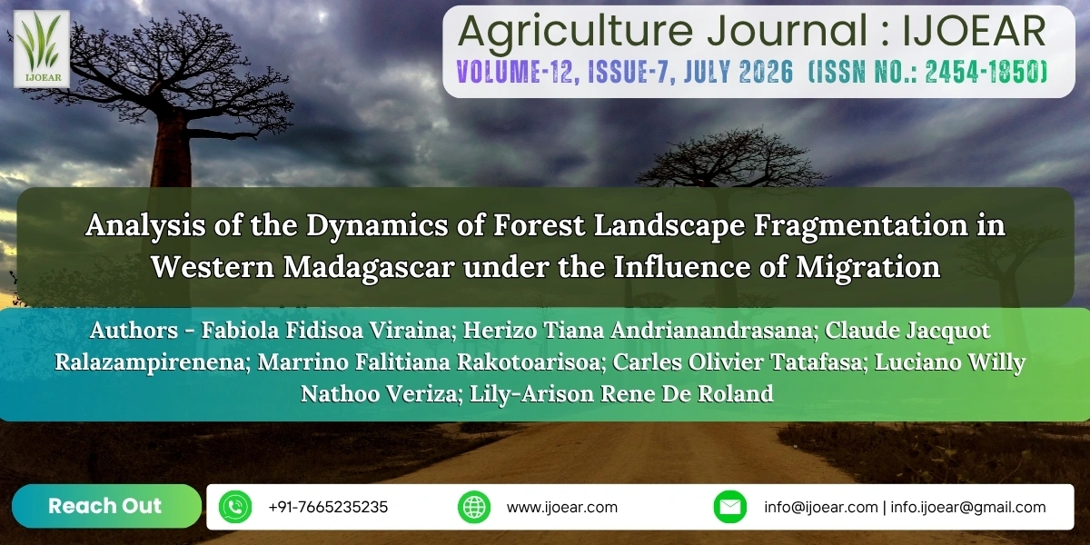 Analysis of the Dynamics of Forest Landscape Fragmentation in Western Madagascar under the Influence of Migration