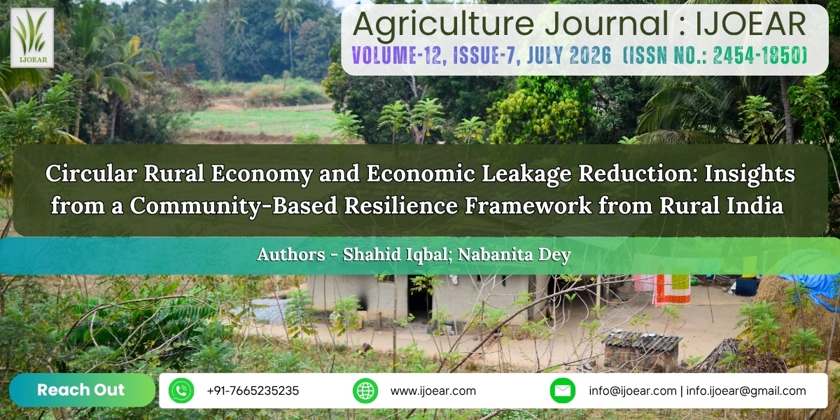 Circular Rural Economy and Economic Leakage Reduction: Insights from a Community-Based Resilience Framework from Rural India