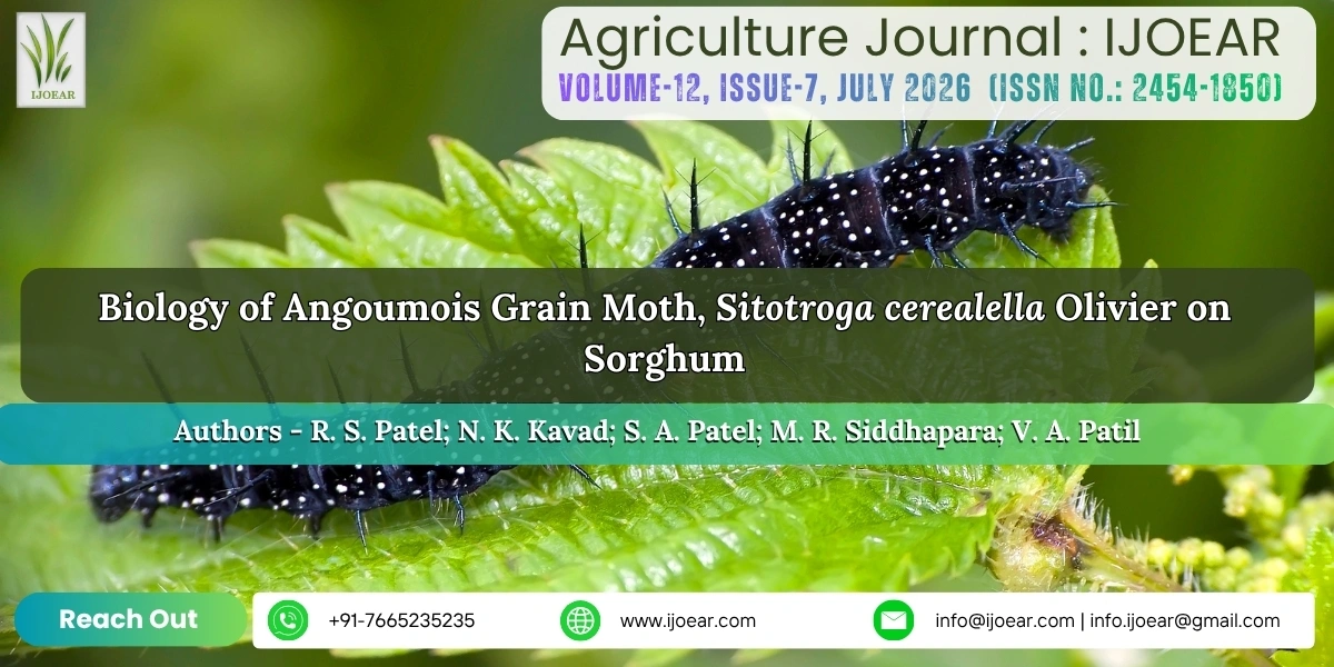 Biology of Angoumois Grain Moth, Sitotroga cerealella Olivier on Sorghum