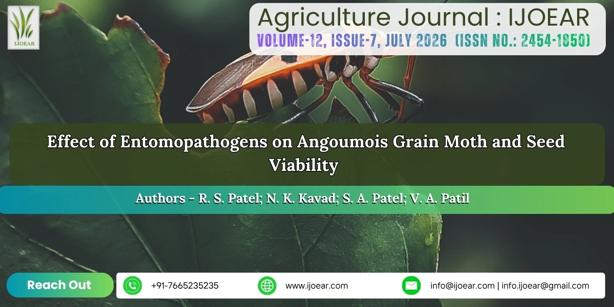 Effect of Entomopathogens on Angoumois Grain Moth and Seed Viability