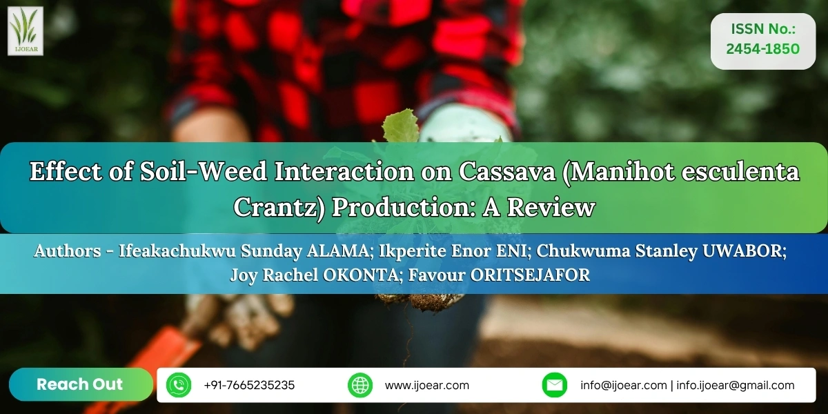 Effect of Soil-Weed Interaction on Cassava (Manihot esculenta Crantz) Production: A Review