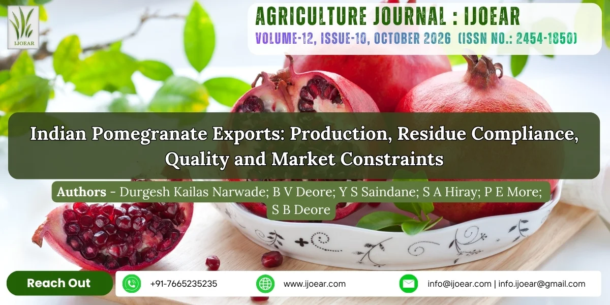 Indian Pomegranate Exports: Production, Residue Compliance, Quality and Market  Constraints