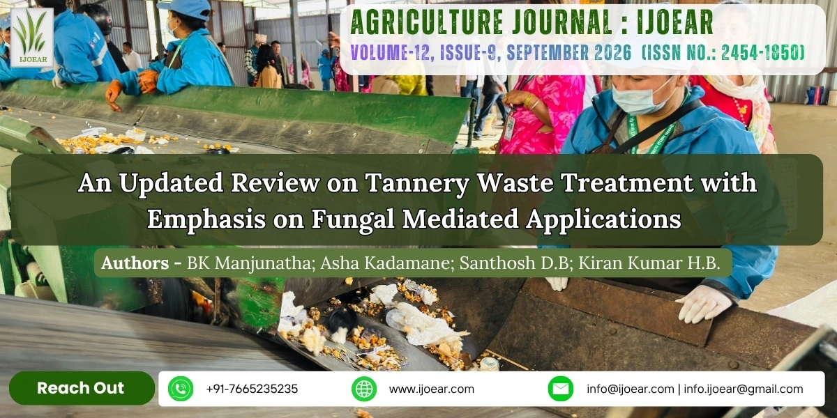 An Updated Review on Tannery Waste Treatment with Emphasis on Fungal Mediated Applications