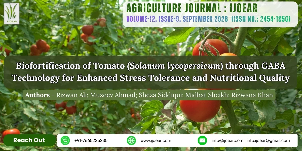 Biofortification of Tomato (Solanum lycopersicum) through GABA Technology for Enhanced Stress Tolerance and Nutritional Quality