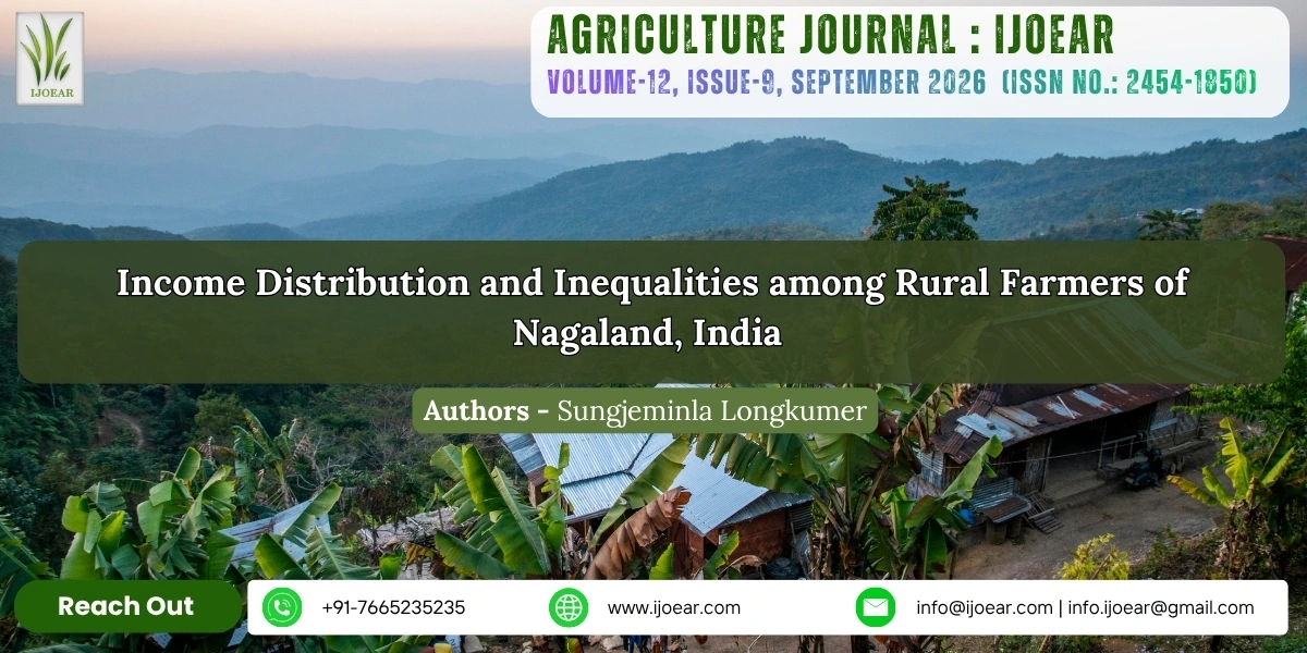 Income Distribution and Inequalities among Rural Farmers of Nagaland, India