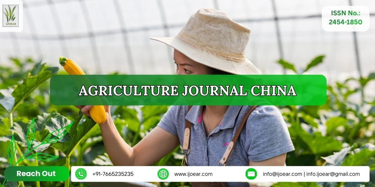Agriculture Research China - Rice, Wheat, Corn, Soybeans, Cotton, Tea | IJOEAR