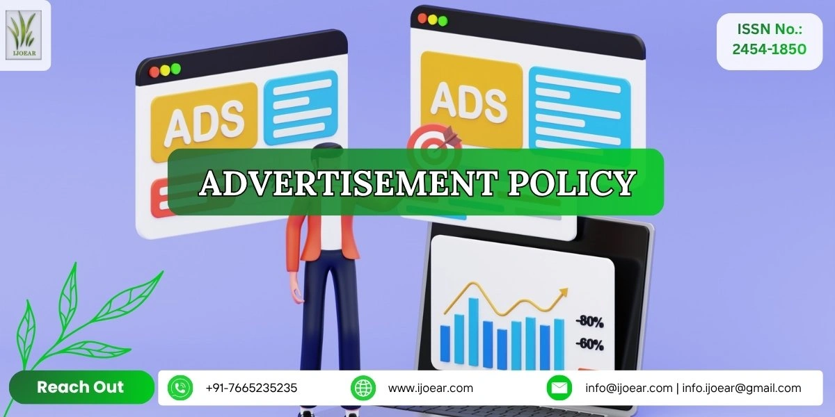 IJOEAR Advertisement Policy - Maintaining editorial independence and advertising standards