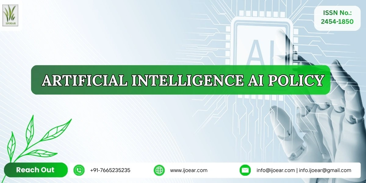 IJOEAR AI Policy - Guidelines for artificial intelligence use in scholarly publishing