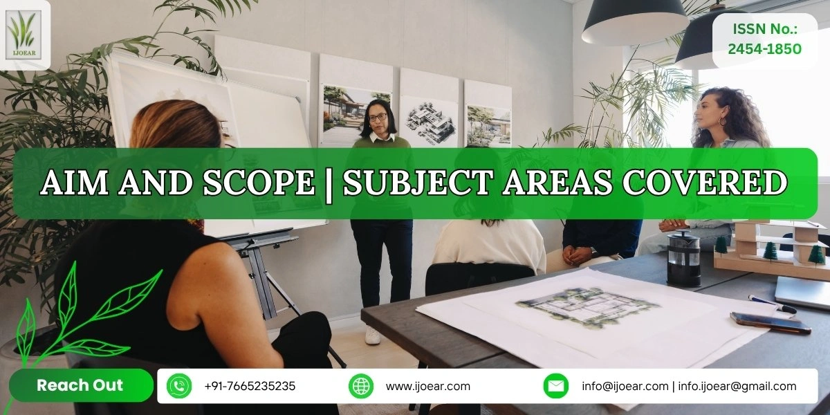 IJOEAR Aim and Scope - Agriculture and Environmental Research Journal Coverage