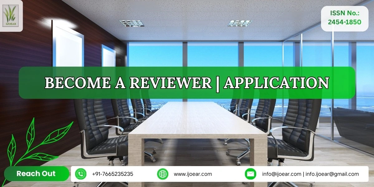 IJOEAR Become a Reviewer - Join Our Peer Review Network