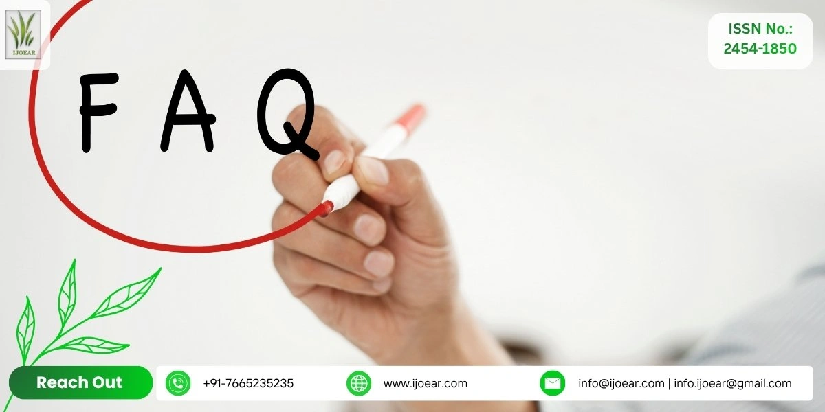 IJOEAR Frequently Asked Questions - Answers for Authors and Reviewers