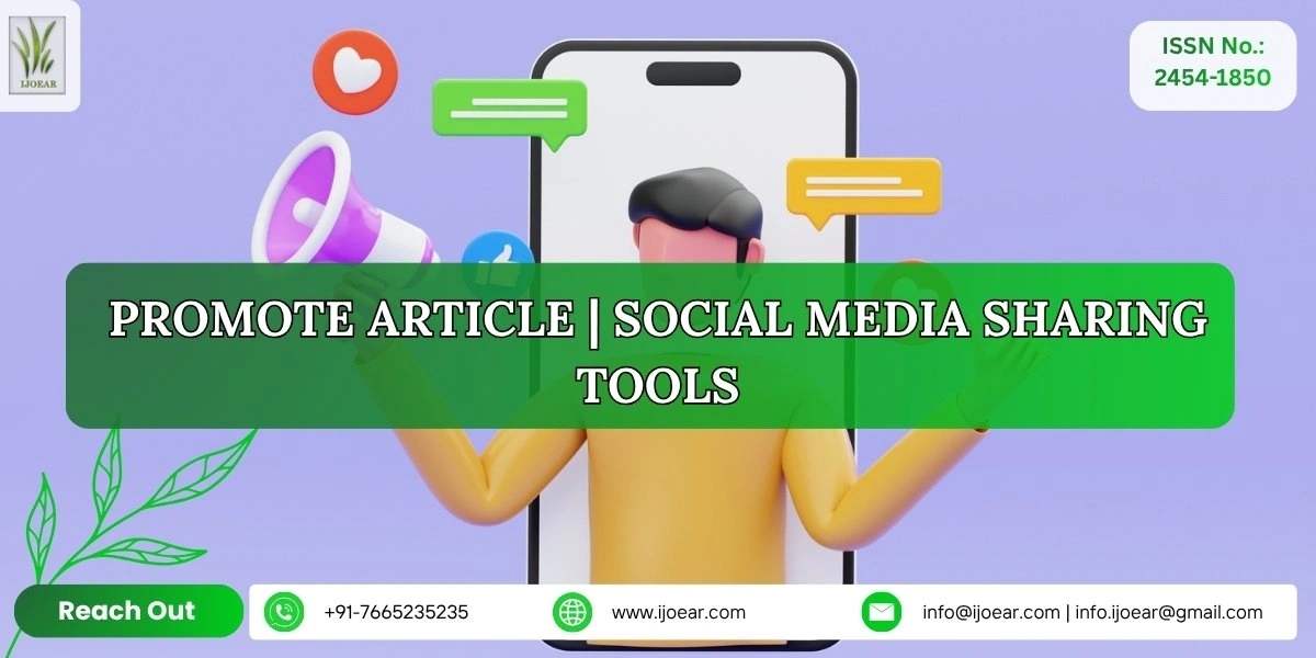 IJOEAR Promote Your Article - Maximize Research Visibility and Impact