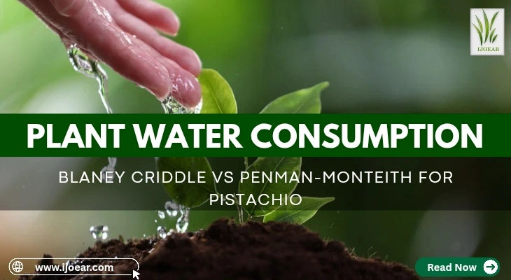 Plant Water Consumption: Blaney Criddle vs Penman-Monteith for Pistachio